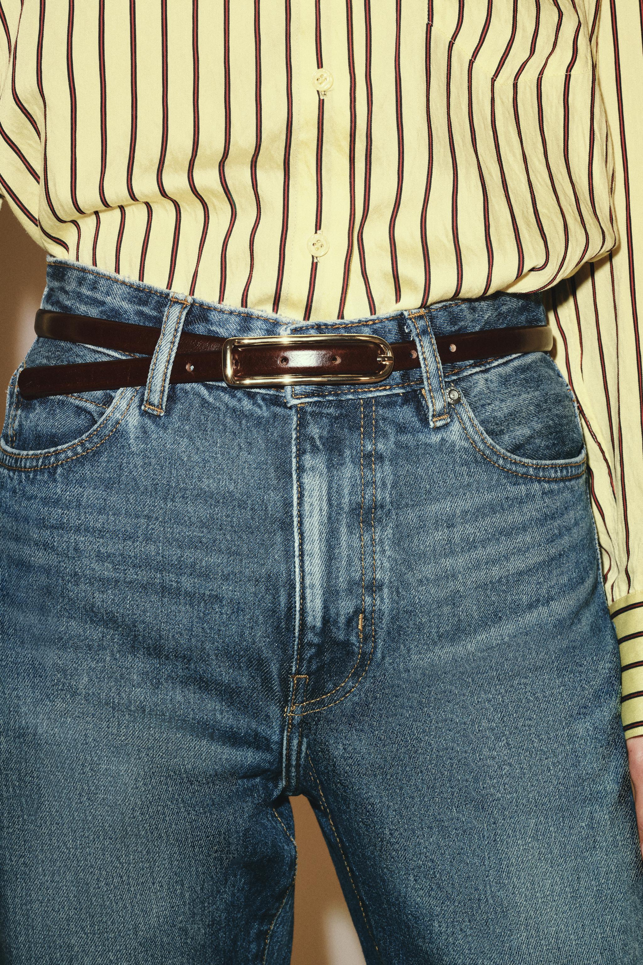 CEINTURE FINE 100 % CUIR